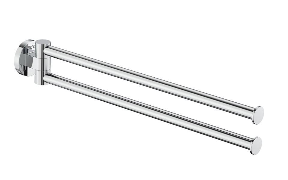 Roca Hotel's 2.0 Wieszak punktowy dwuramienny ścienny 40 cm chrom (A817578C00)